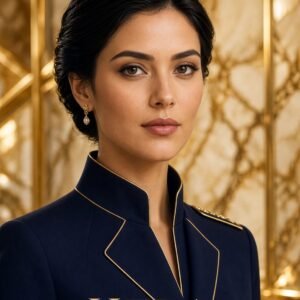 Portrait of HERA, Forge Lumina AI Hotel Receptionist