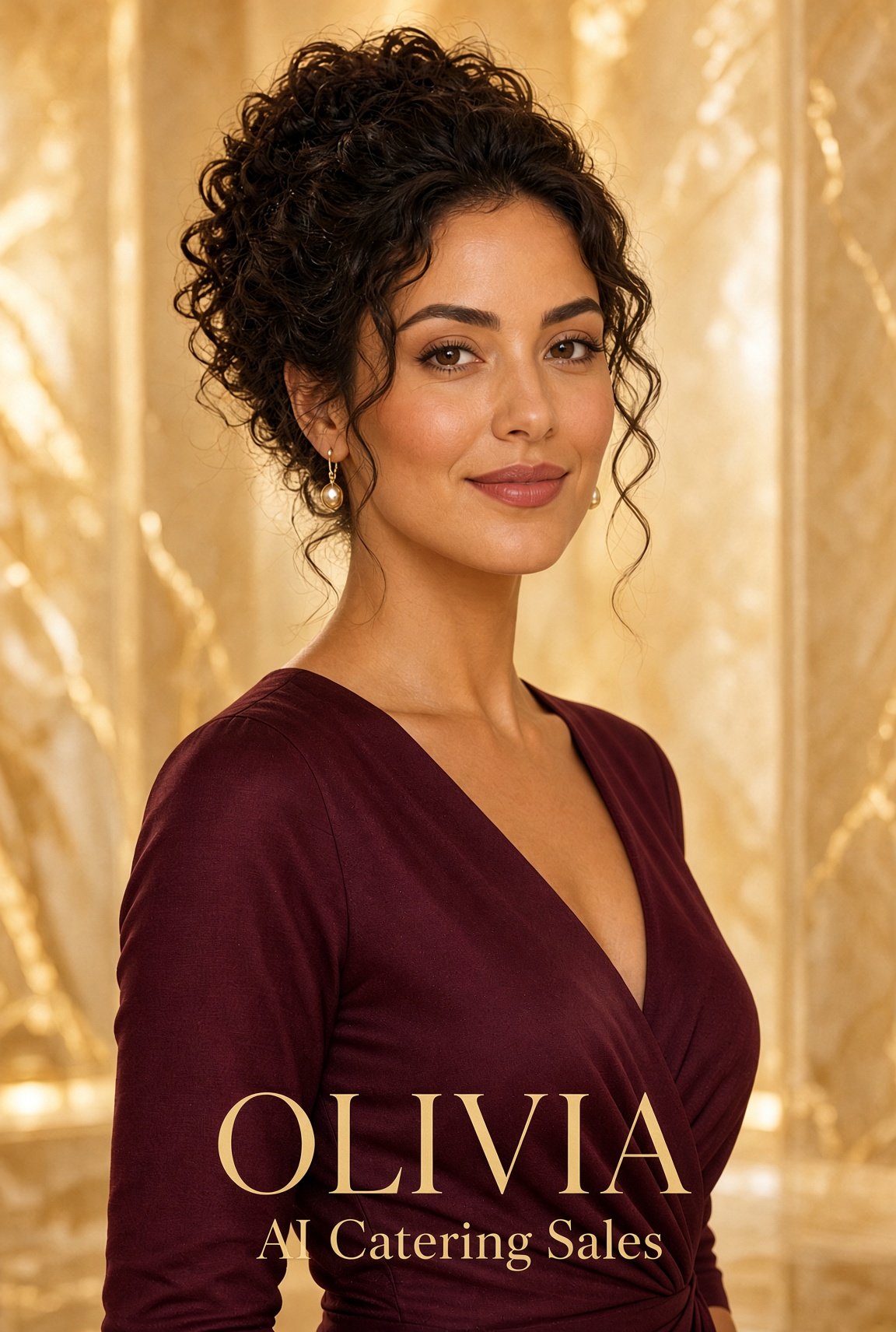 Portrait of OLIVIA, Forge Lumina AI Catering Sales